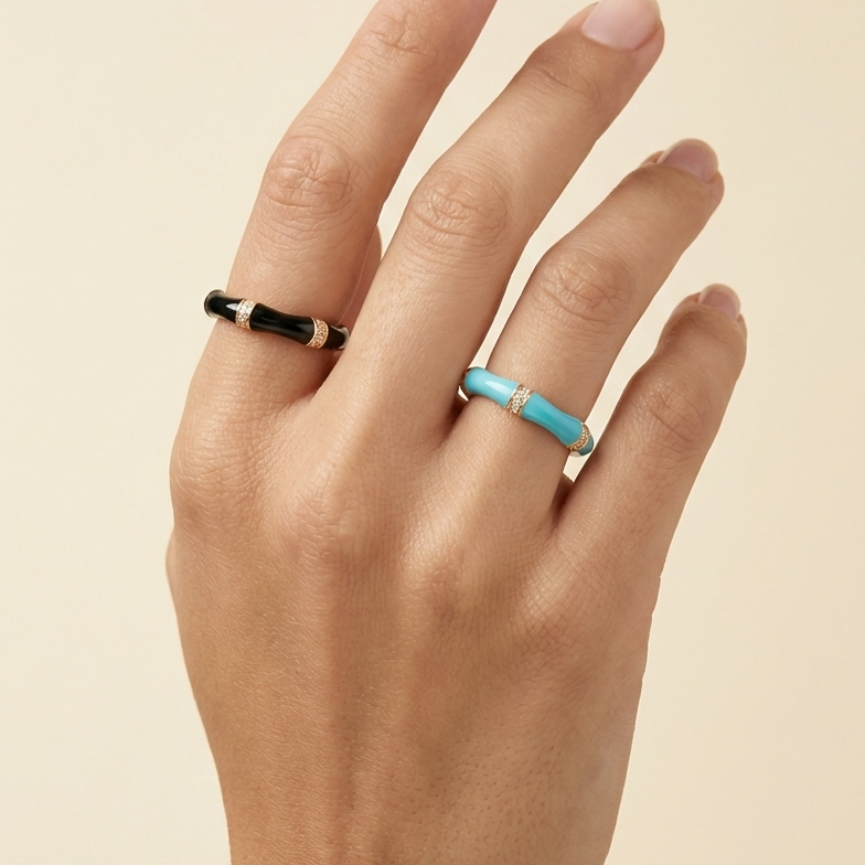 Bone Diamond Ring - Adjustable - Nimé By Shop Trendys