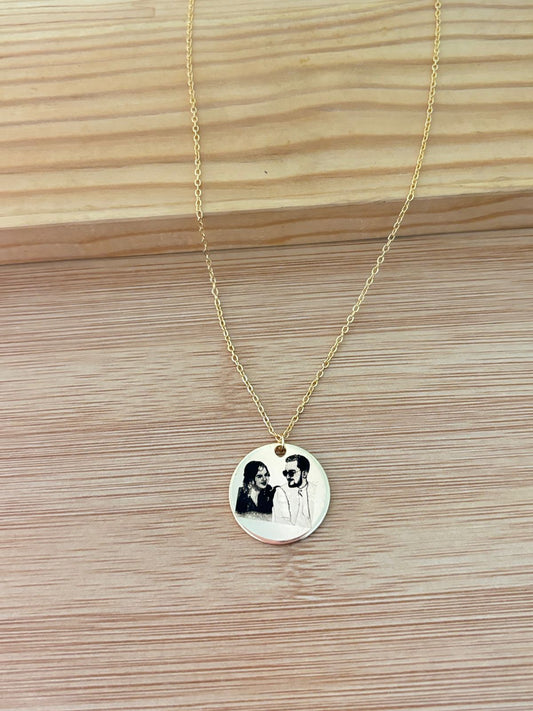 Customized Photo Coin Necklace - Nimé By Shop Trendys