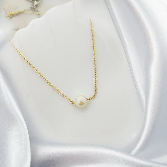 Pearl Chain Women Necklace - Nimé By Shop Trendys