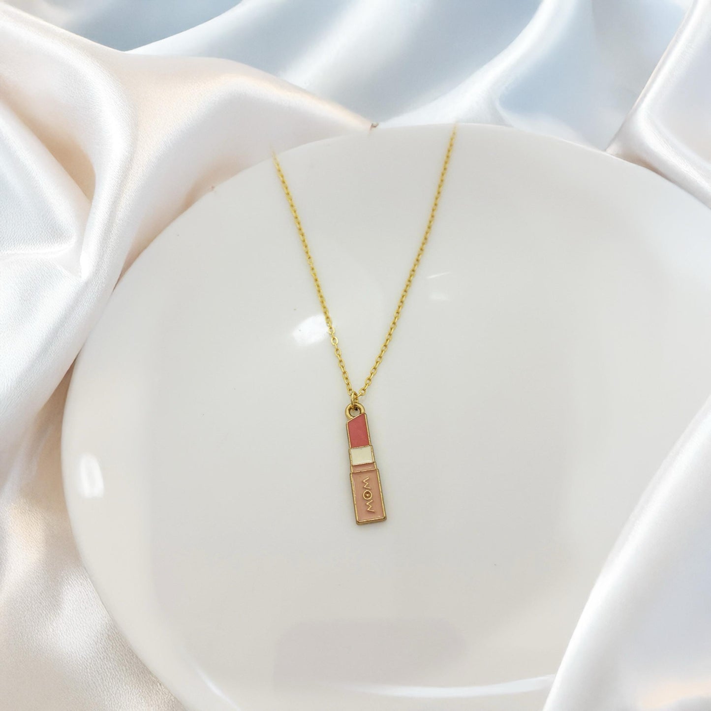 Lipstick Women Necklace
