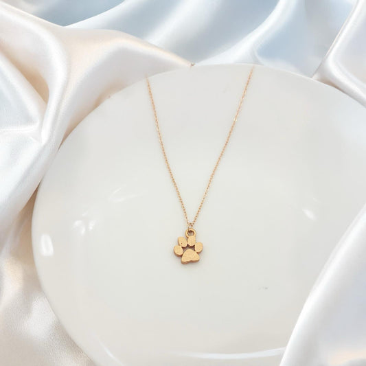 Textured Paw Women Necklace - Nimé By Shop Trendys