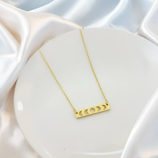 Phases of Moon Women Necklace - Nimé By Shop Trendys