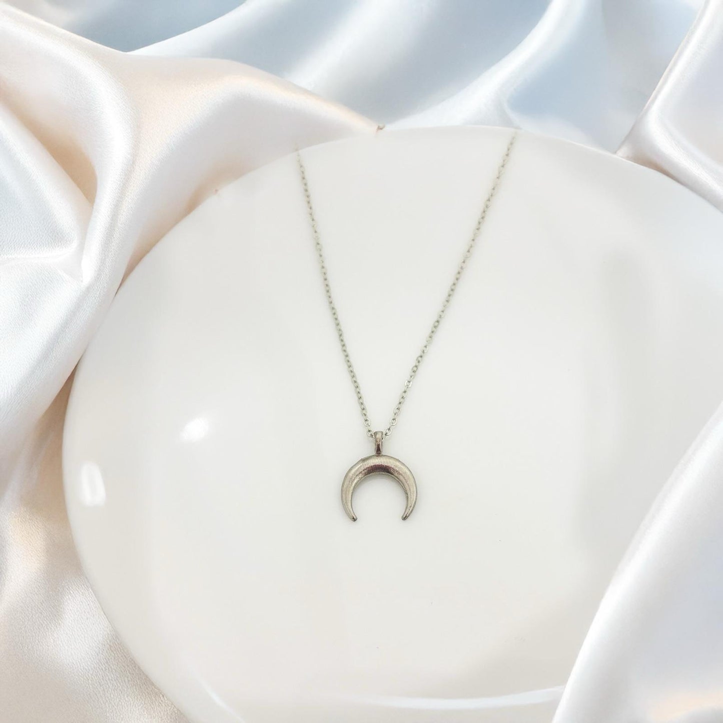 Small Moon Women Necklace