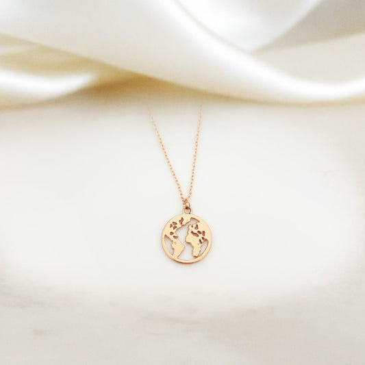 Women Wanderlust Earth Necklace - Nimé By Shop Trendys