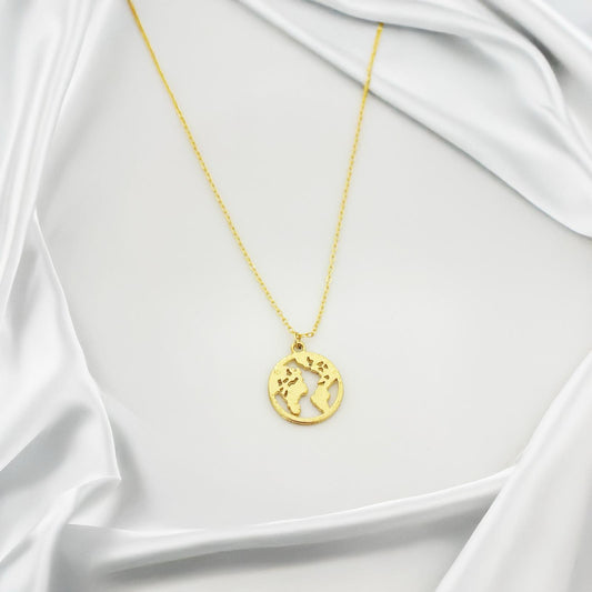 Women Wanderlust Earth Necklace - Nimé By Shop Trendys