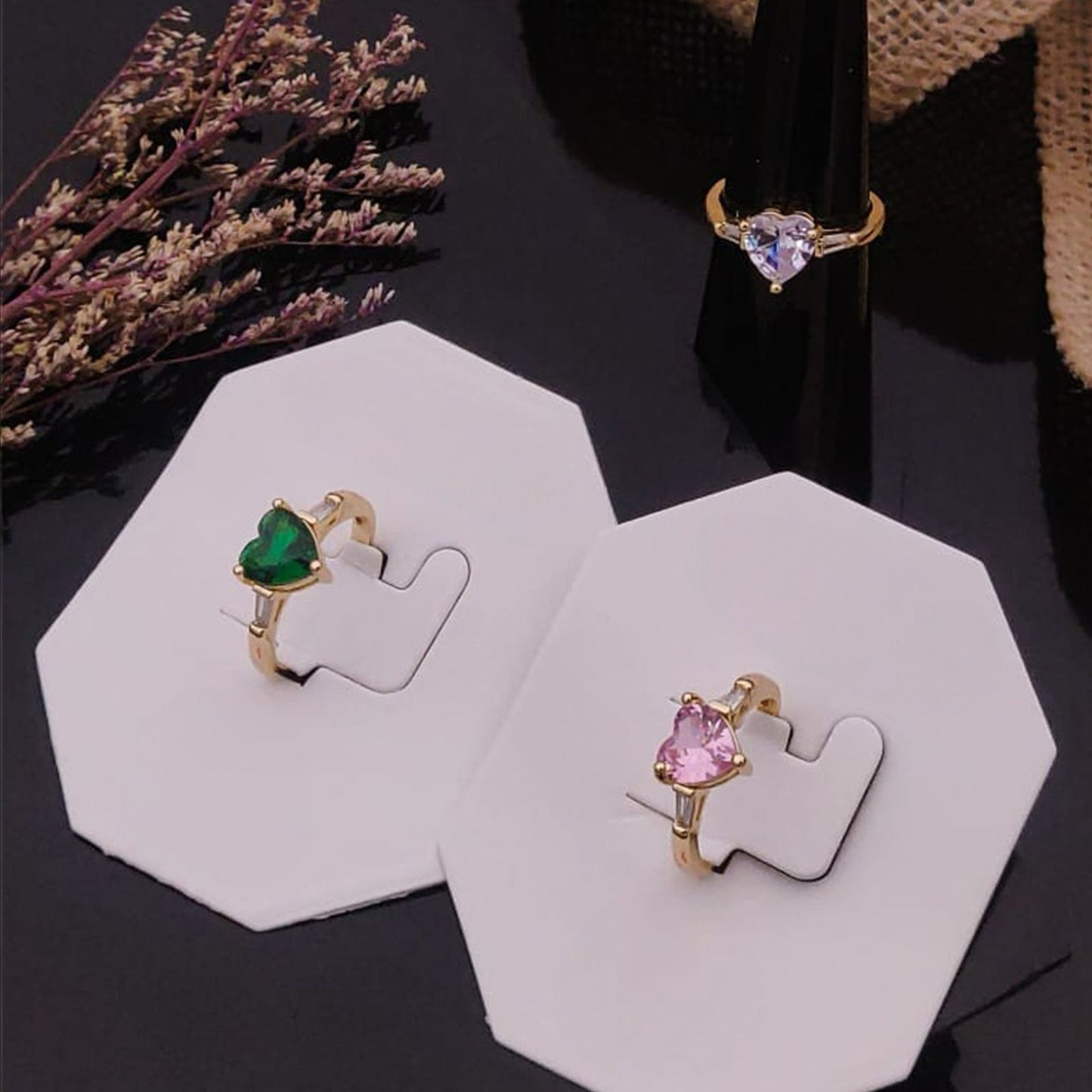 Heart Diamond Women Rings (Adjustable)