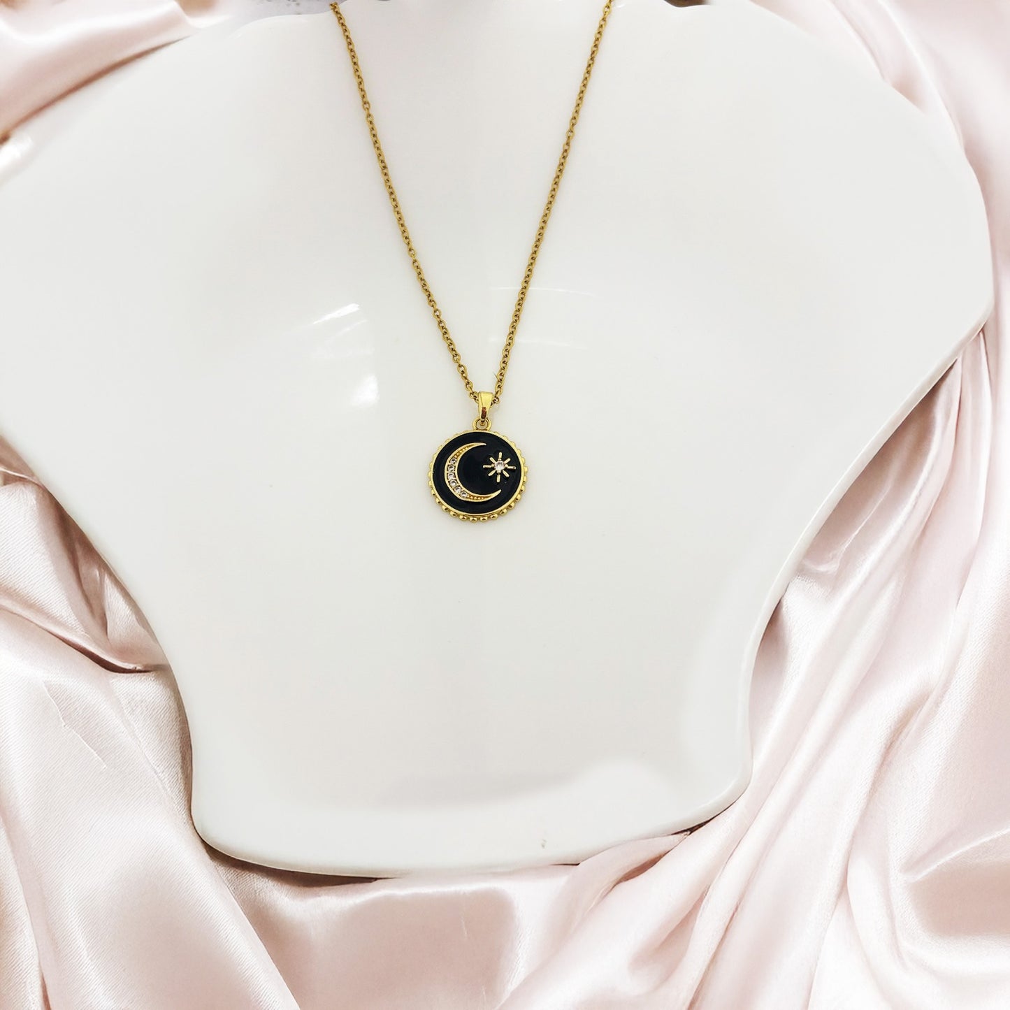 Eclipse Charm Women Necklace(Stainless Steel)
