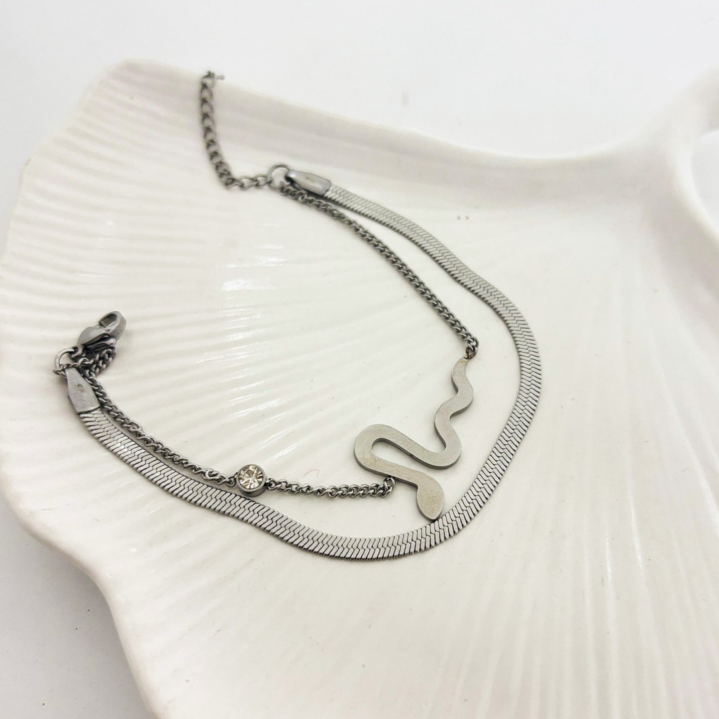 Snake Layered Bracelet (Anti Tarnish)