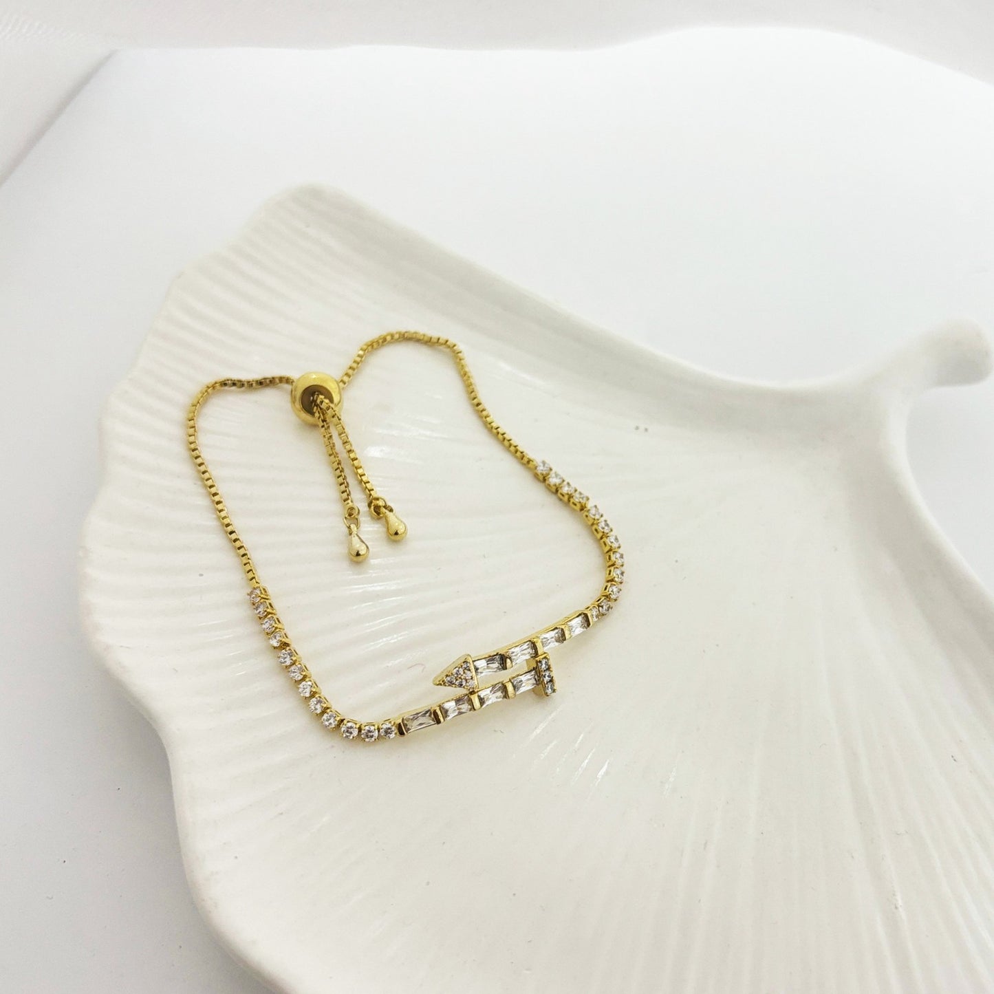 Tennis Nail Bracelet (Anti Tarnish)
