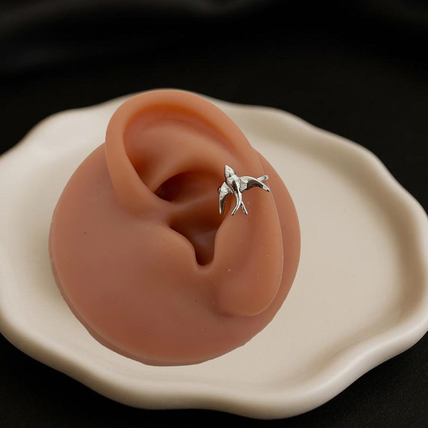 Bird Silver Earcuffs (Single Piece)