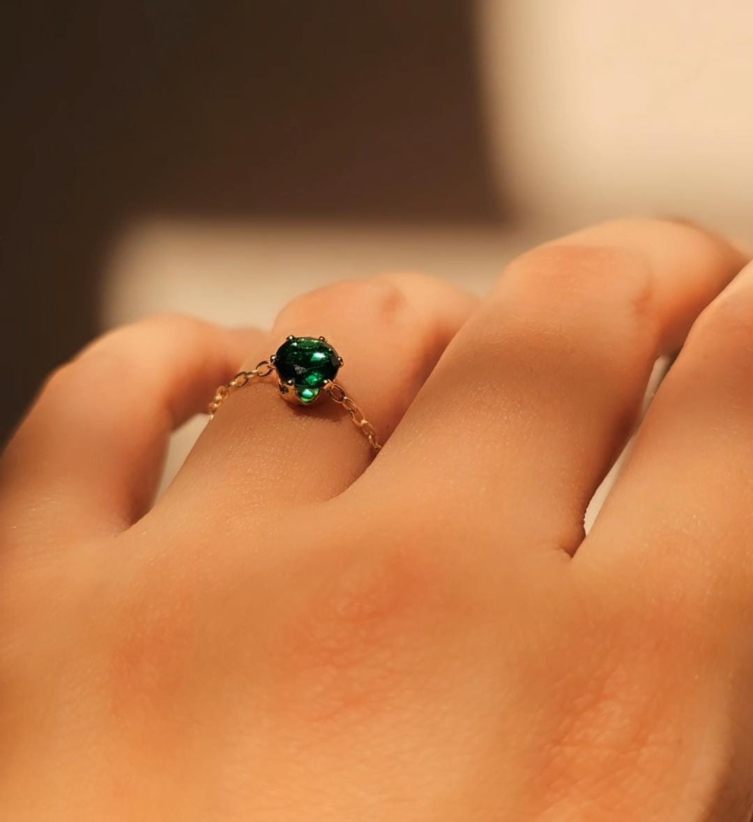 Adjustable Ring Circle Golden