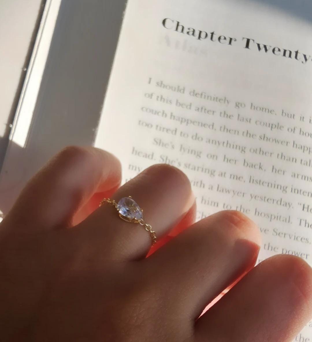 Adjustable Ring Drop Golden