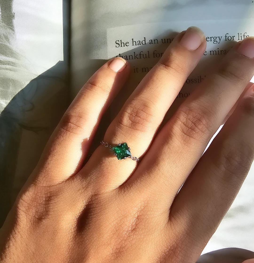 Adjustable Ring Square Silver - Nimé By Shop Trendys