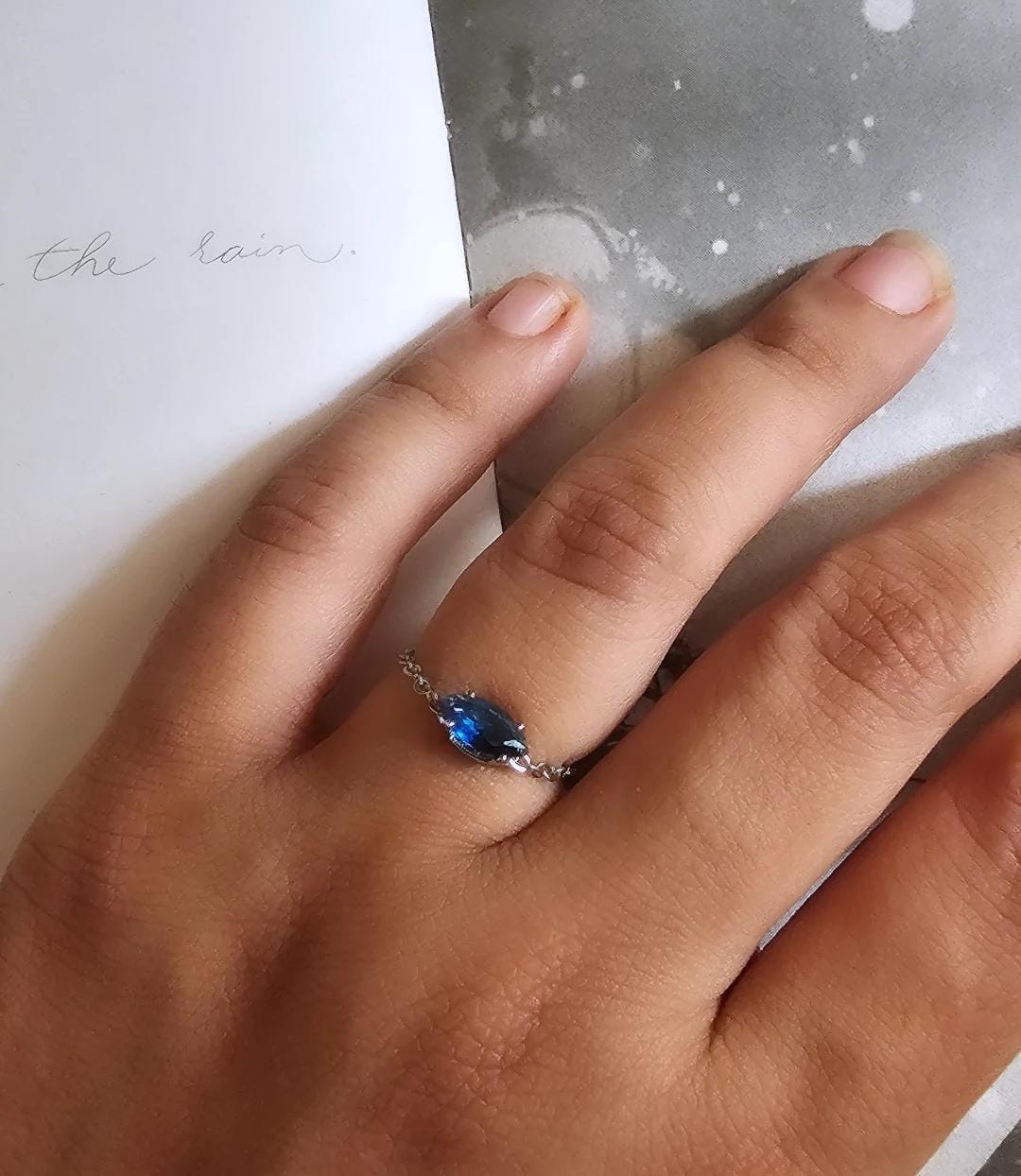 Adjustable Ring Oval Silver