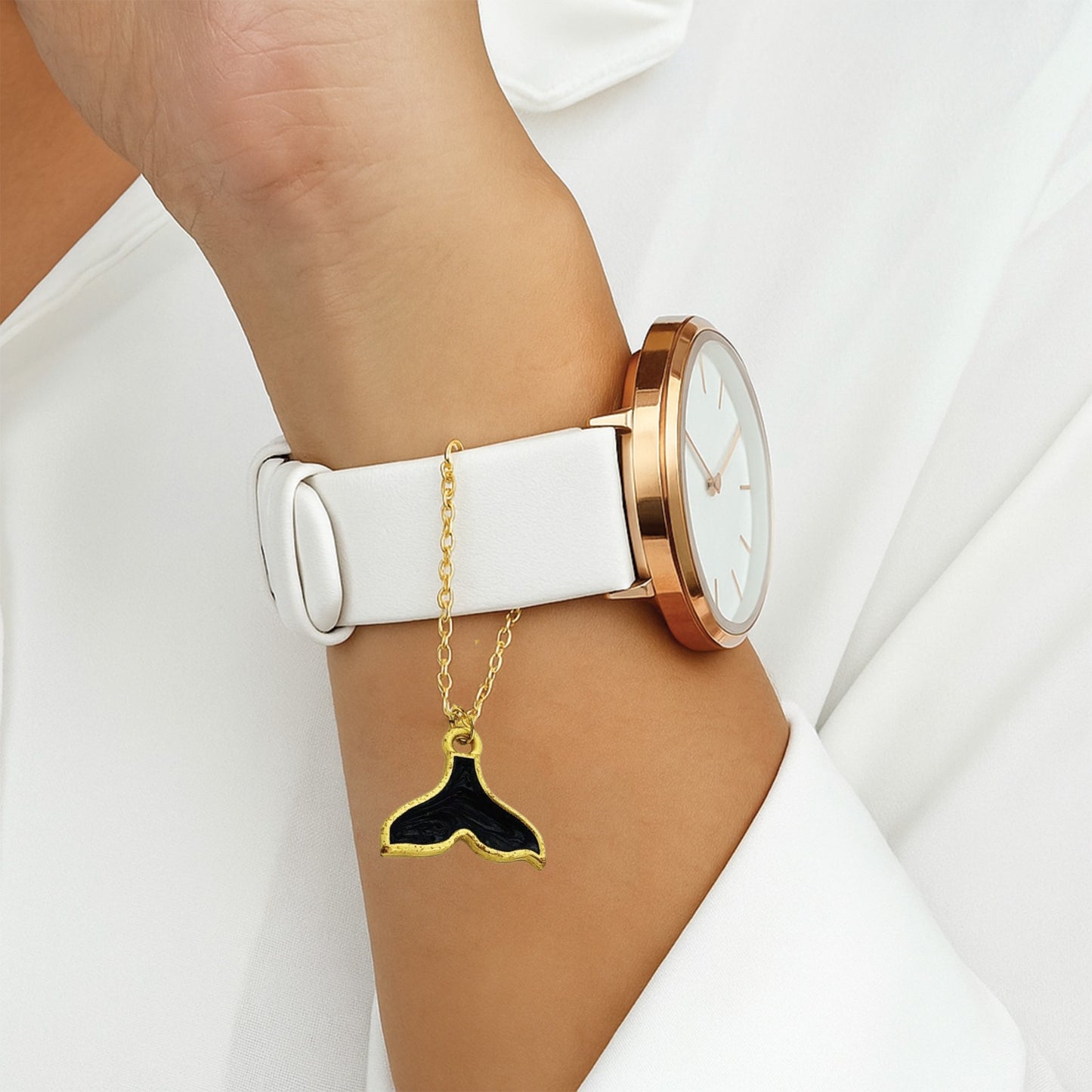 Galaxy Mermaid Tail Watch Charm