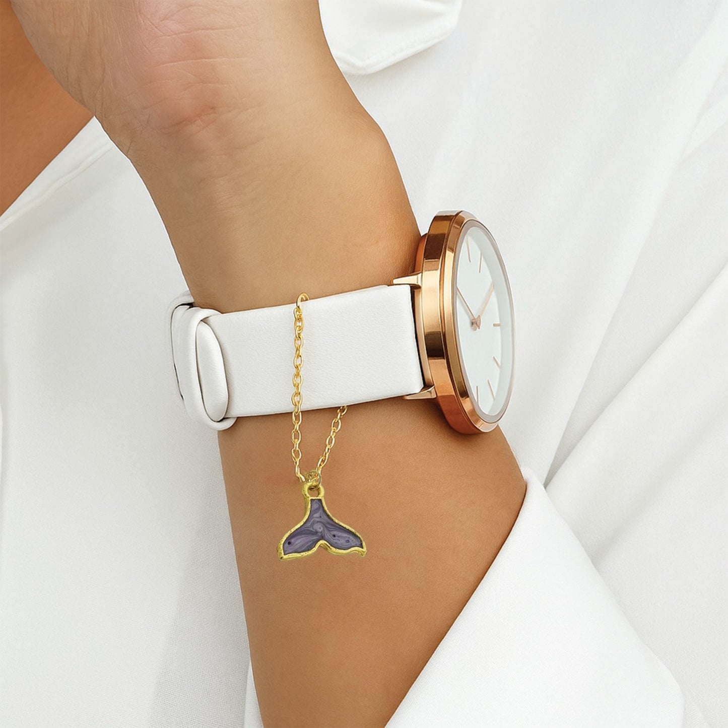 Galaxy Mermaid Tail Watch Charm