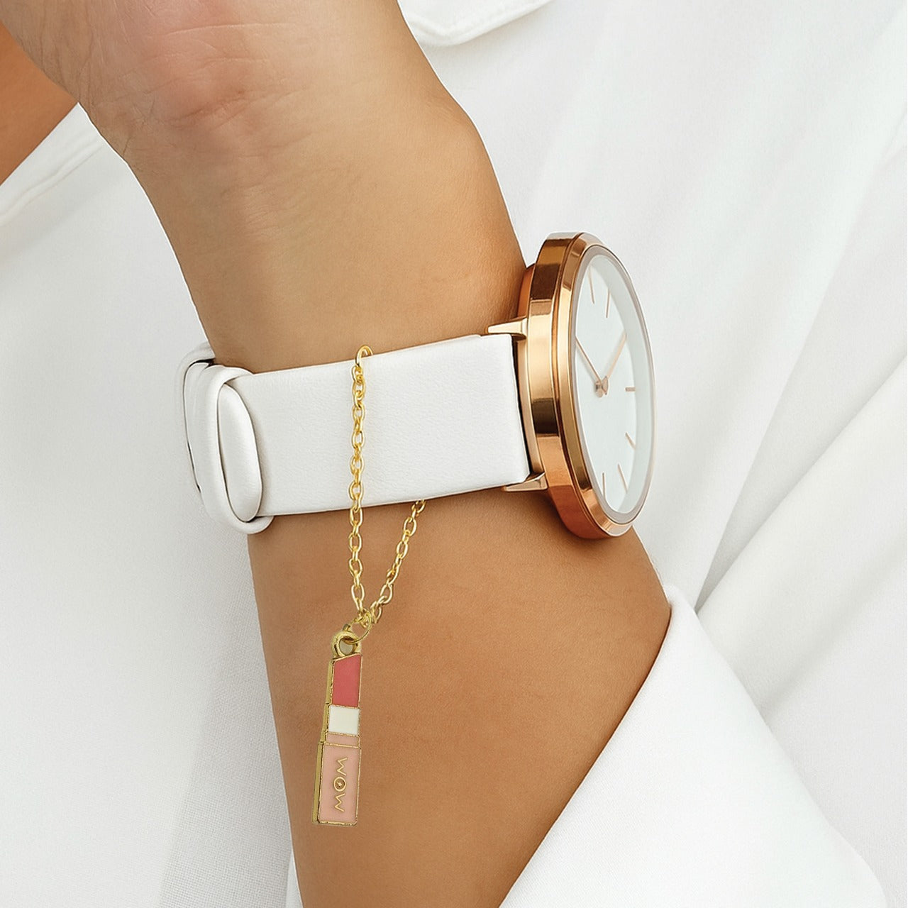 Lipstick Watch Charm