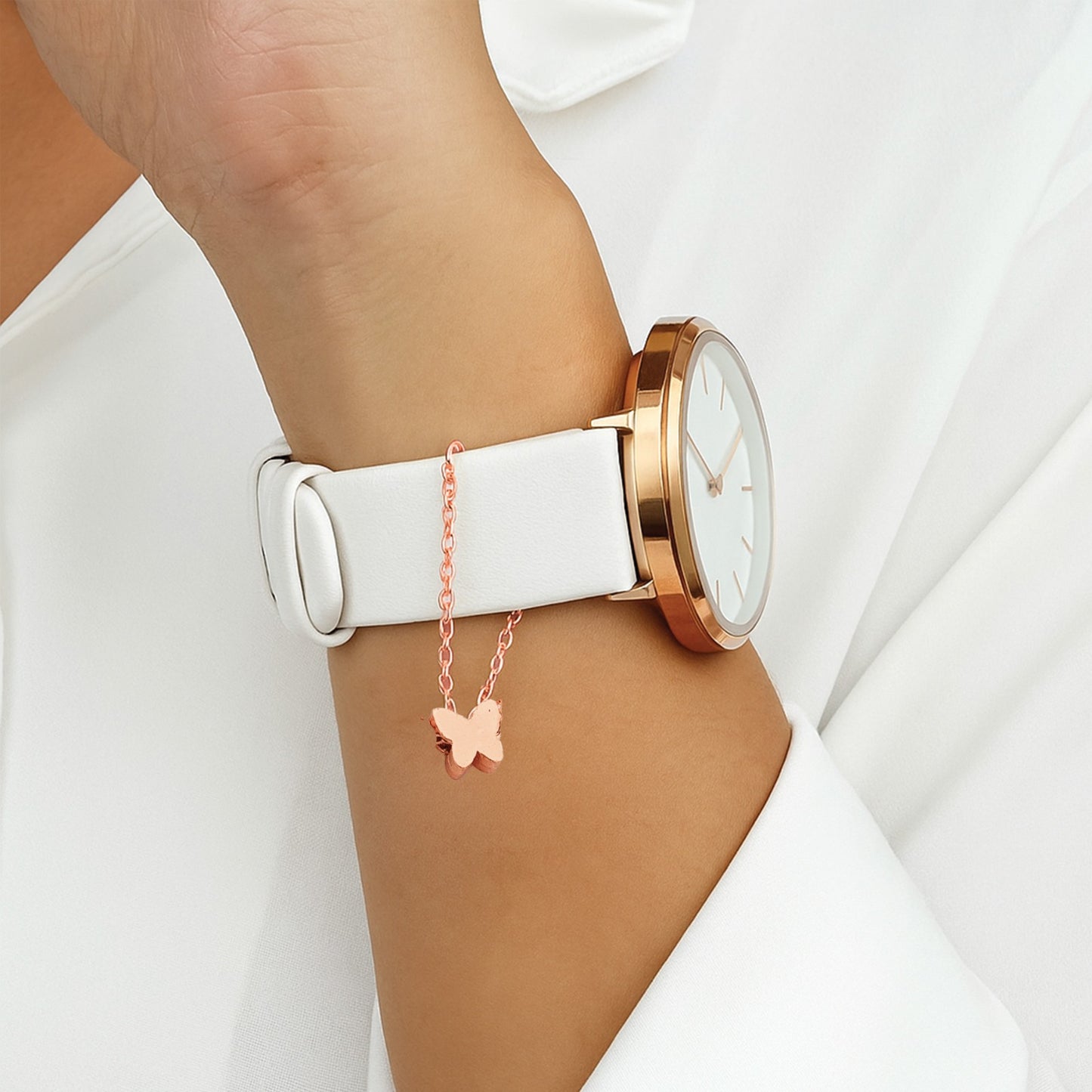 Minimal Butterfly Watch Charm