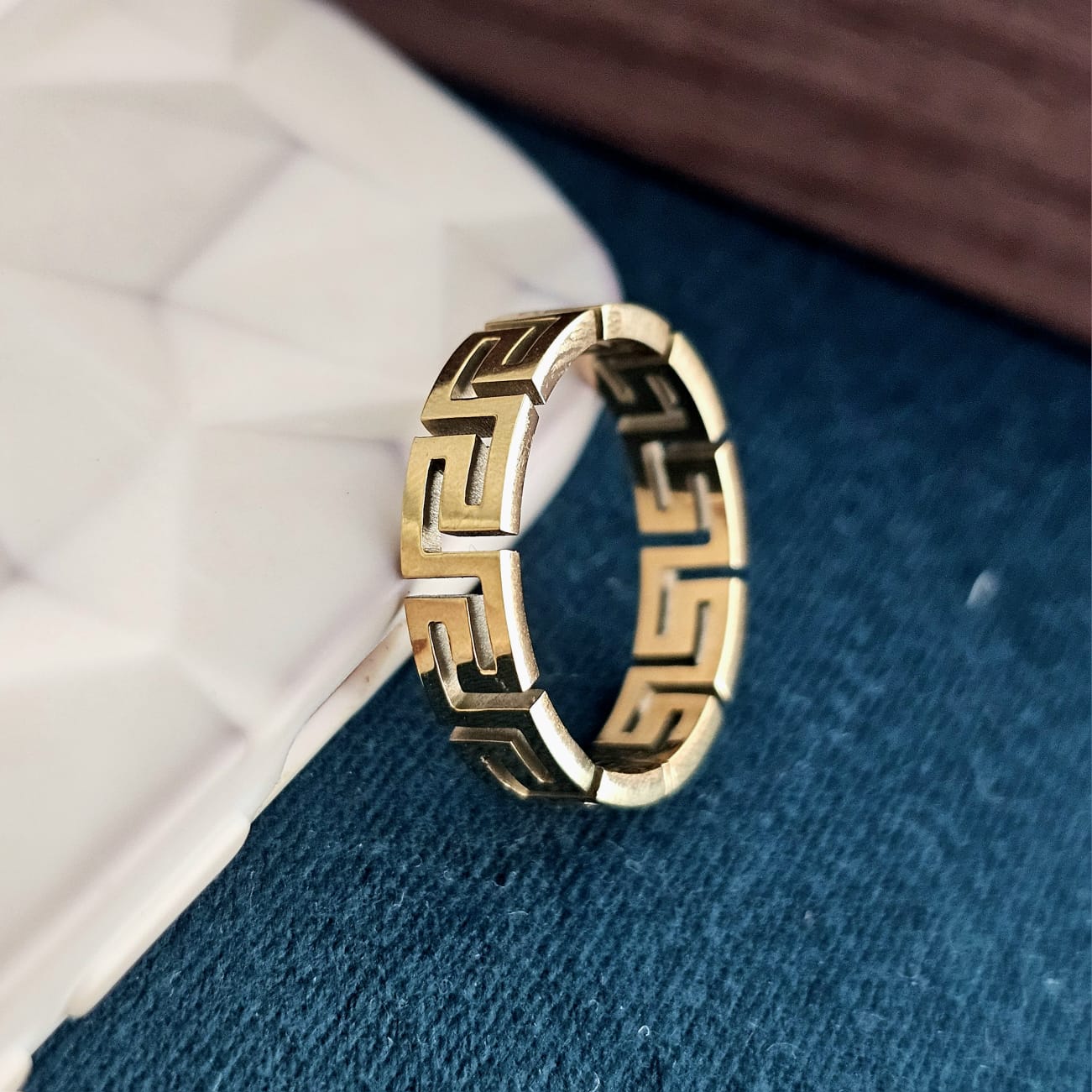 Men Tribal Band Ring (Anti Tarnish)