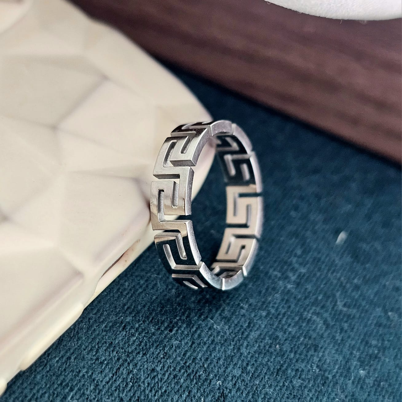 Men Tribal Band Ring (Anti Tarnish)