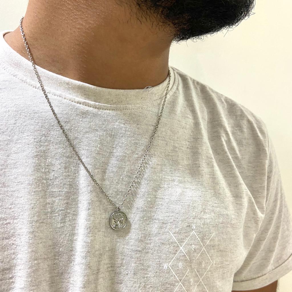 Men Coin Chain Necklace - Nimé By Shop Trendys