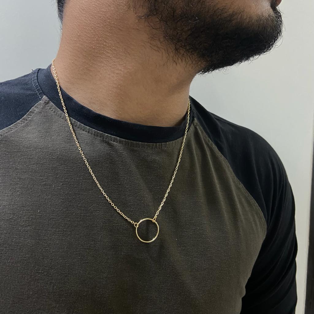 Men Circle Chain Necklace - Nimé By Shop Trendys