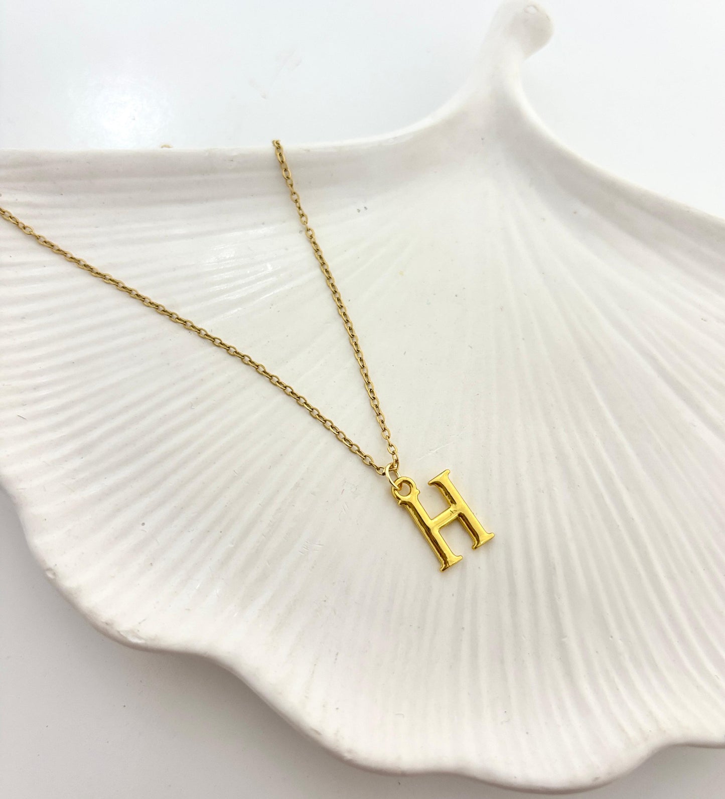 Golden Initial Women Necklace (Stainless Steel) (A-Z)