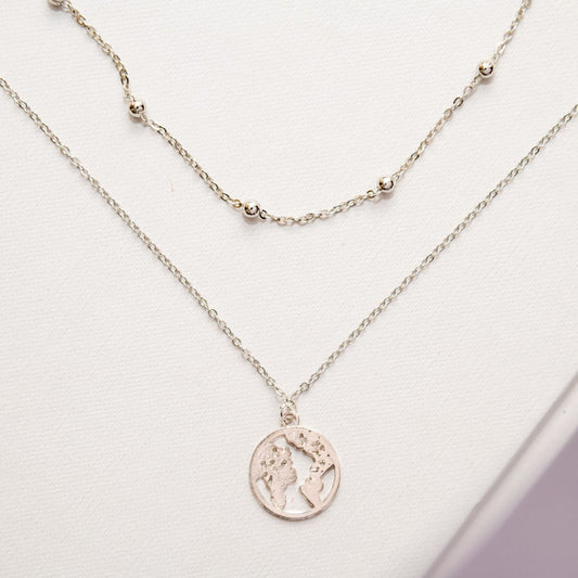 Earth Two Layered Women Necklace - Nimé By Shop Trendys