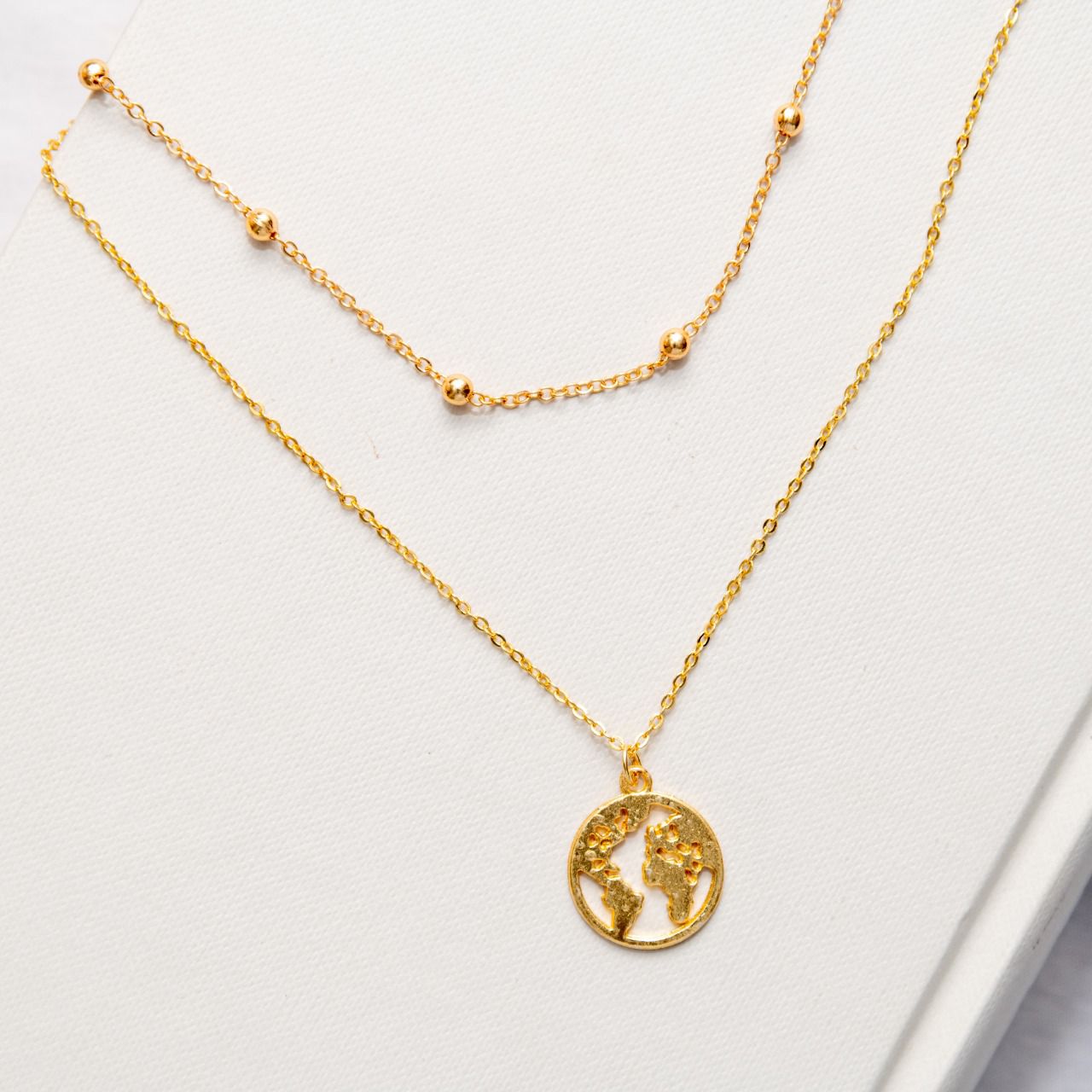 Earth Two Layered Women Necklace - Nimé By Shop Trendys