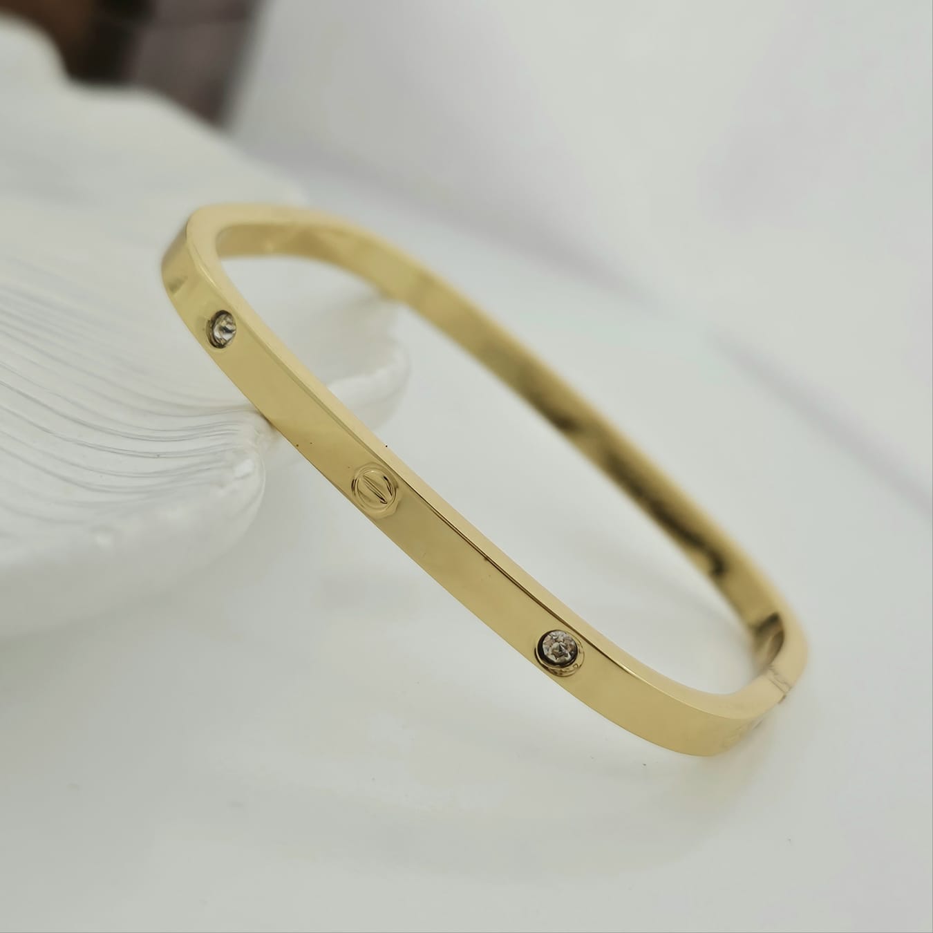 Cartier Square Women Kada Bracelet (Anti Tarnish) (Small Size)
