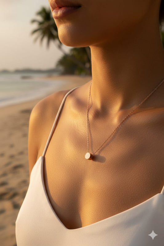 Minimal Circle Women Dainty Necklace - Nimé By Shop Trendys
