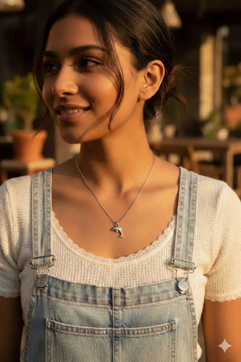 Silver Fish Women Dainty Necklace - Nimé By Shop Trendys