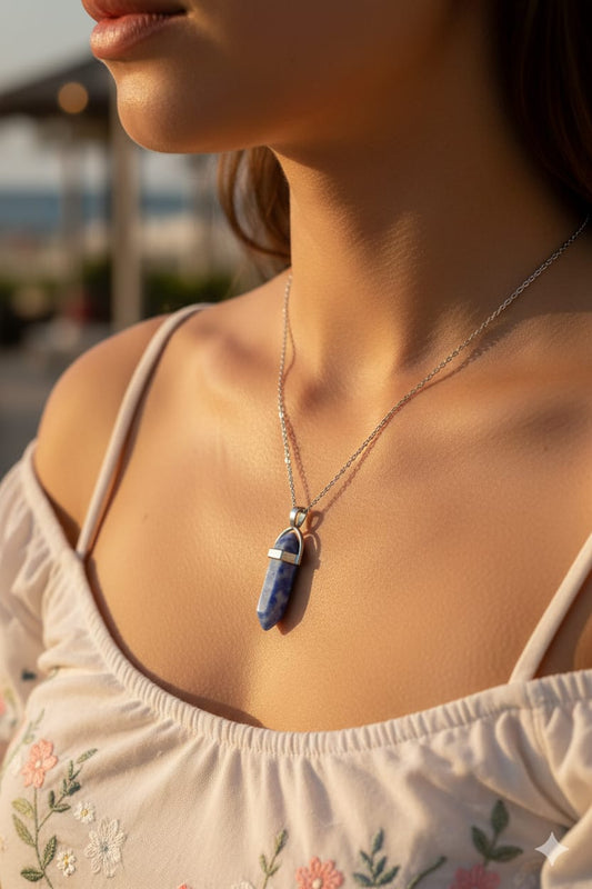 Crystal Stone Women Dainty Necklace - Nimé By Shop Trendys