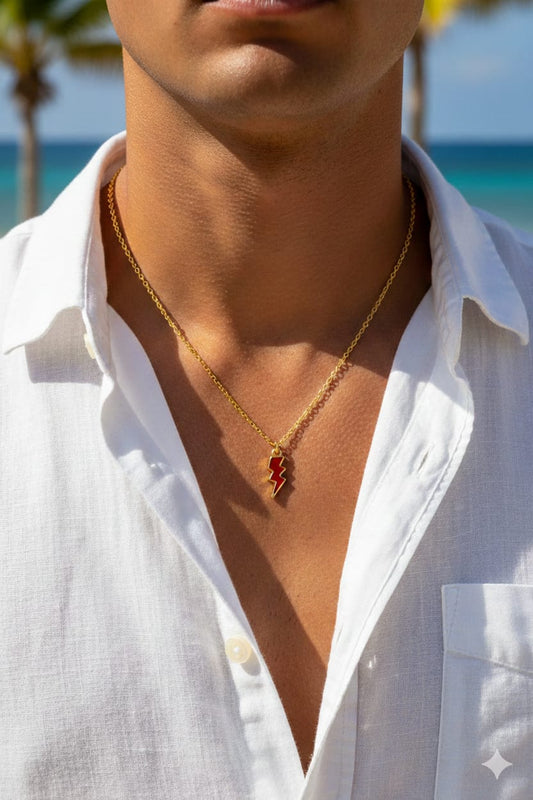 Men Lightening Necklace - Nimé By Shop Trendys