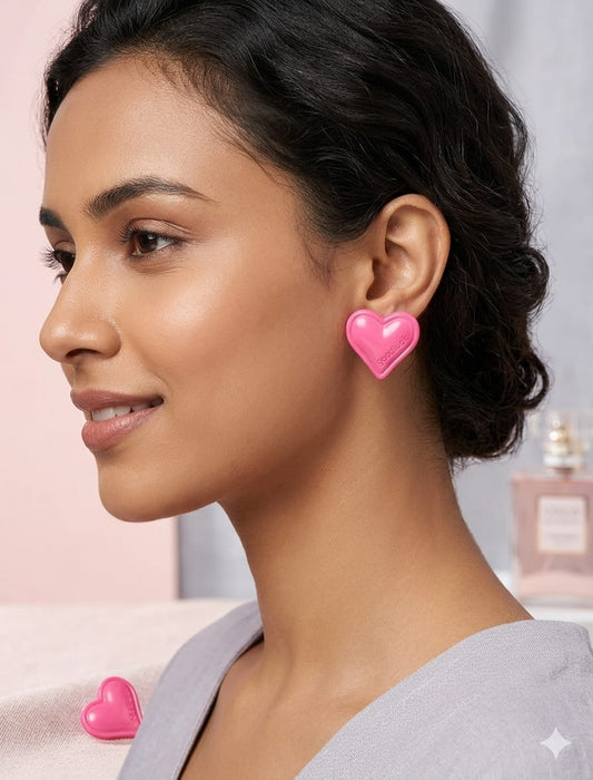 Women Block Color Heart Earring - Nimé By Shop Trendys
