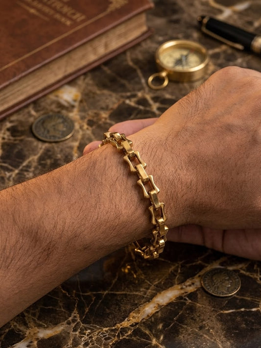 Men Boxy Chain Bracelet (Anti Tarnish) - Nimé By Shop Trendys