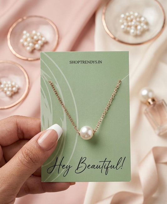 Pearl Chain Women Dainty Necklace - Nimé By Shop Trendys