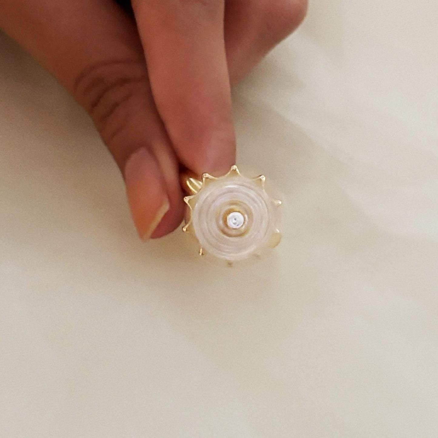 Stellar Burst Spinner Women Ring (Adjustable)