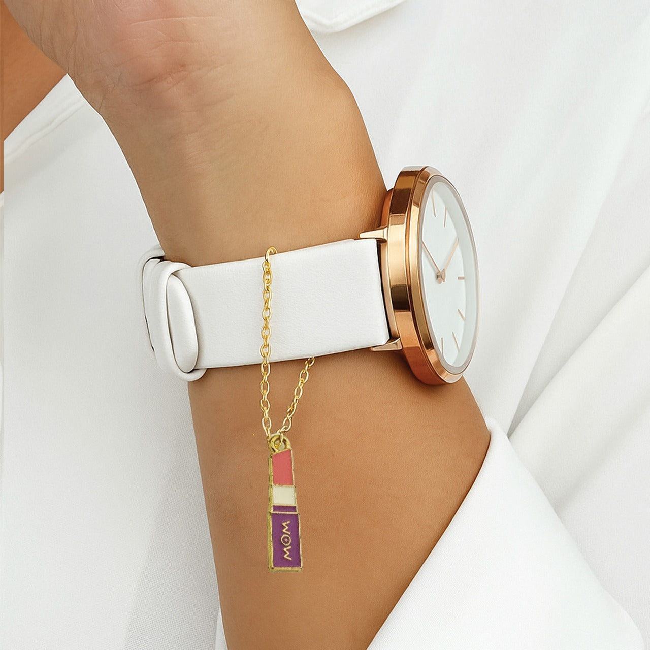 Lipstick Watch Charm