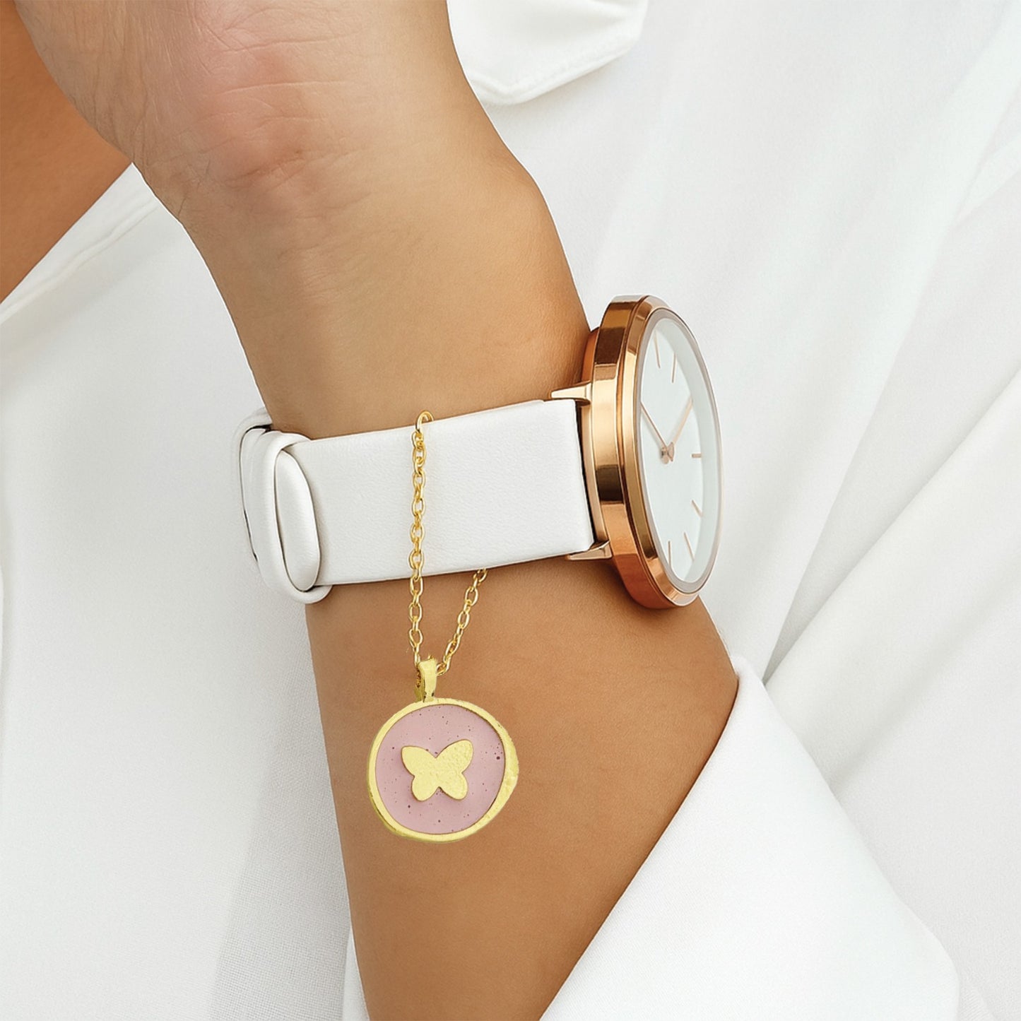 Galaxy Butterfly Watch Charm