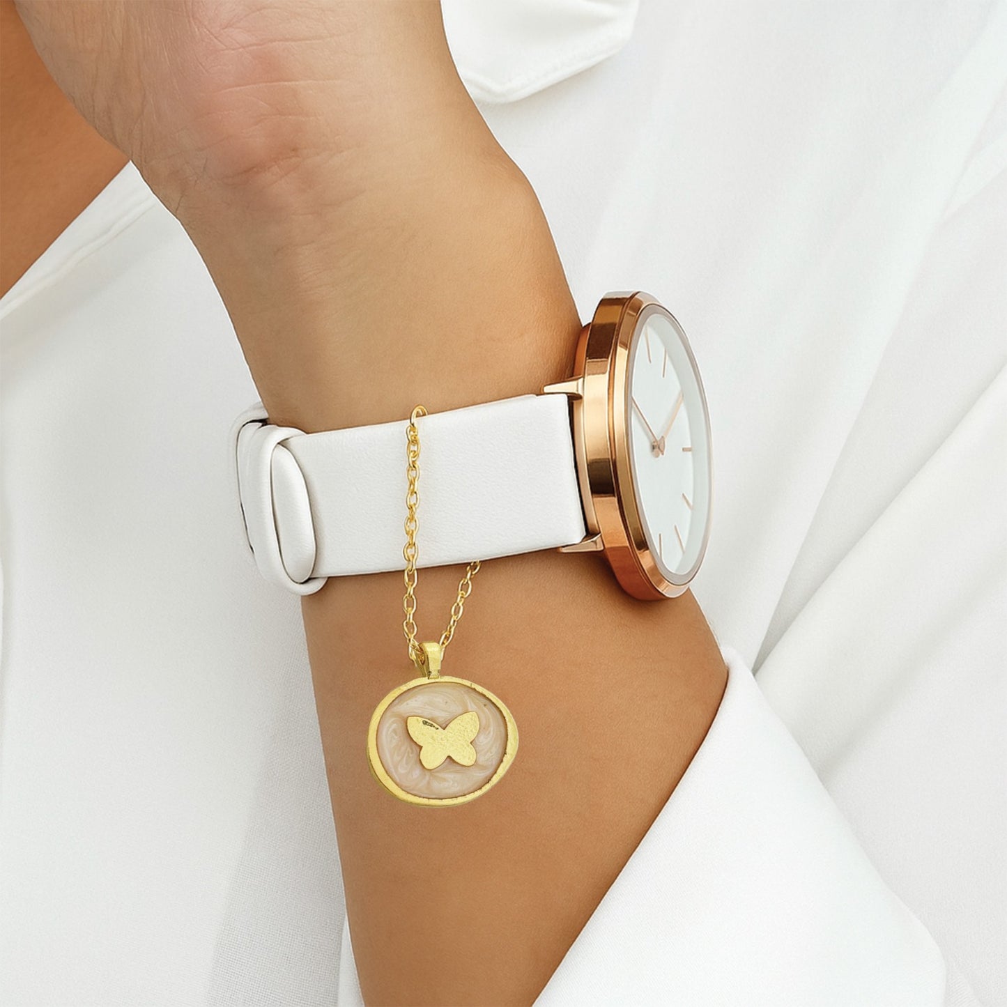 Galaxy Butterfly Watch Charm