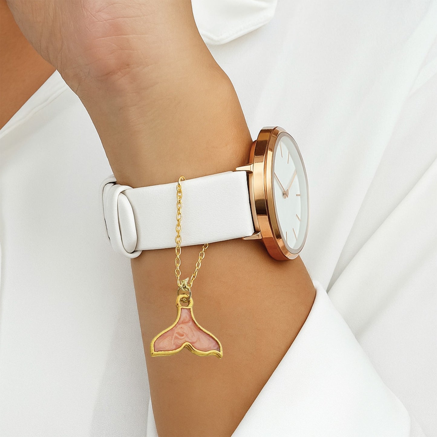 Galaxy Mermaid Tail Watch Charm