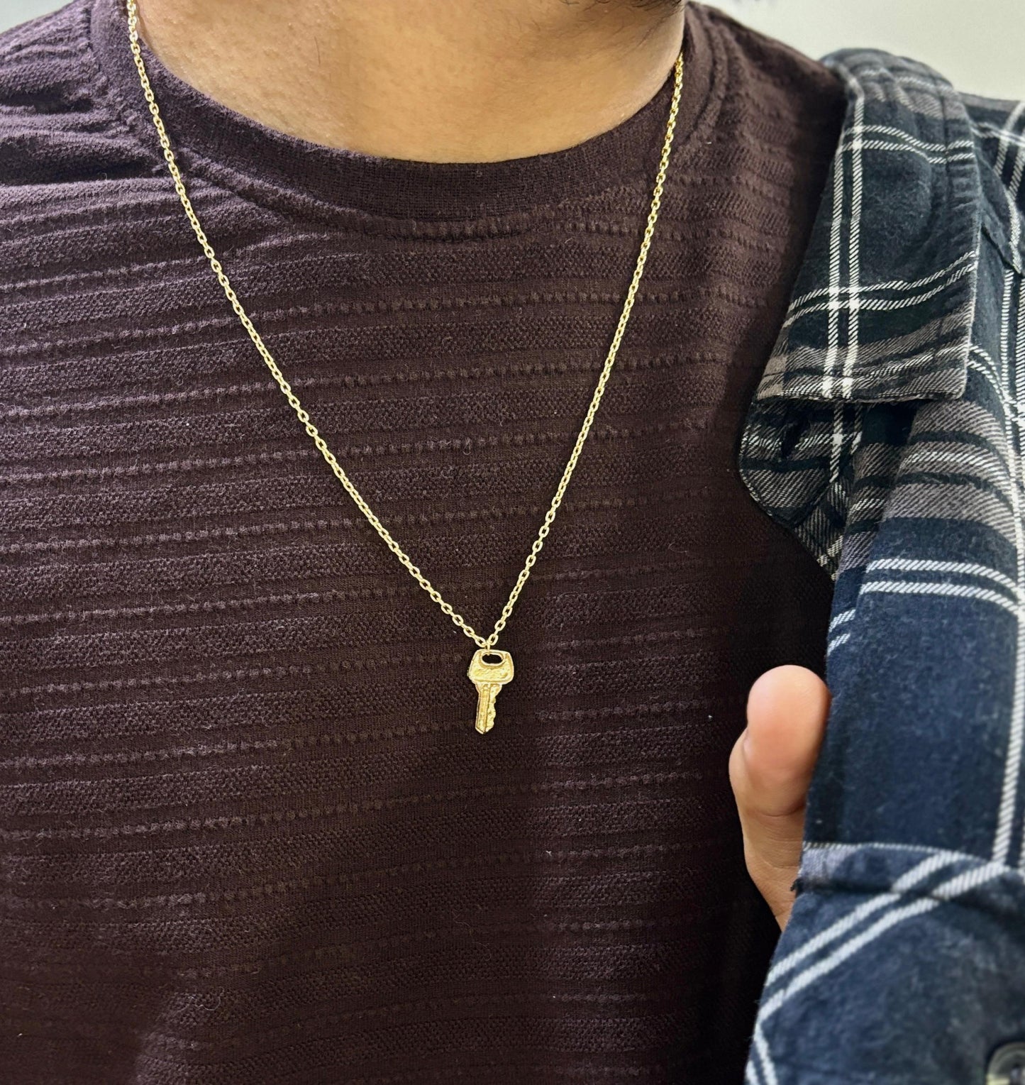Men Key Chain Necklace