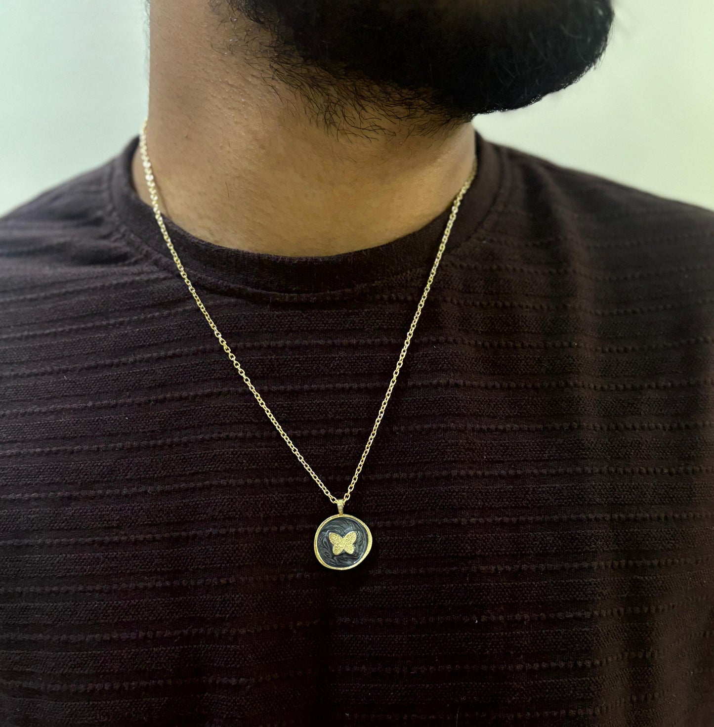 Men Galaxy Butterfly Chain Necklace