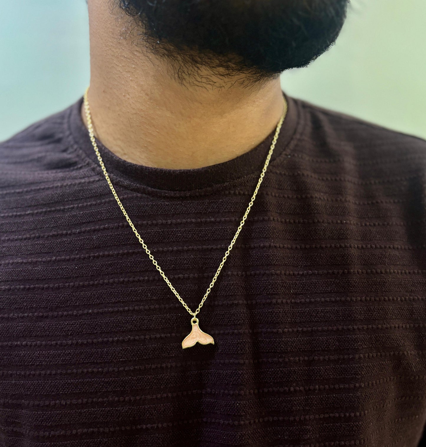 Men Galaxy Mermaid Tail Chain Necklace - Nimé By Shop Trendys