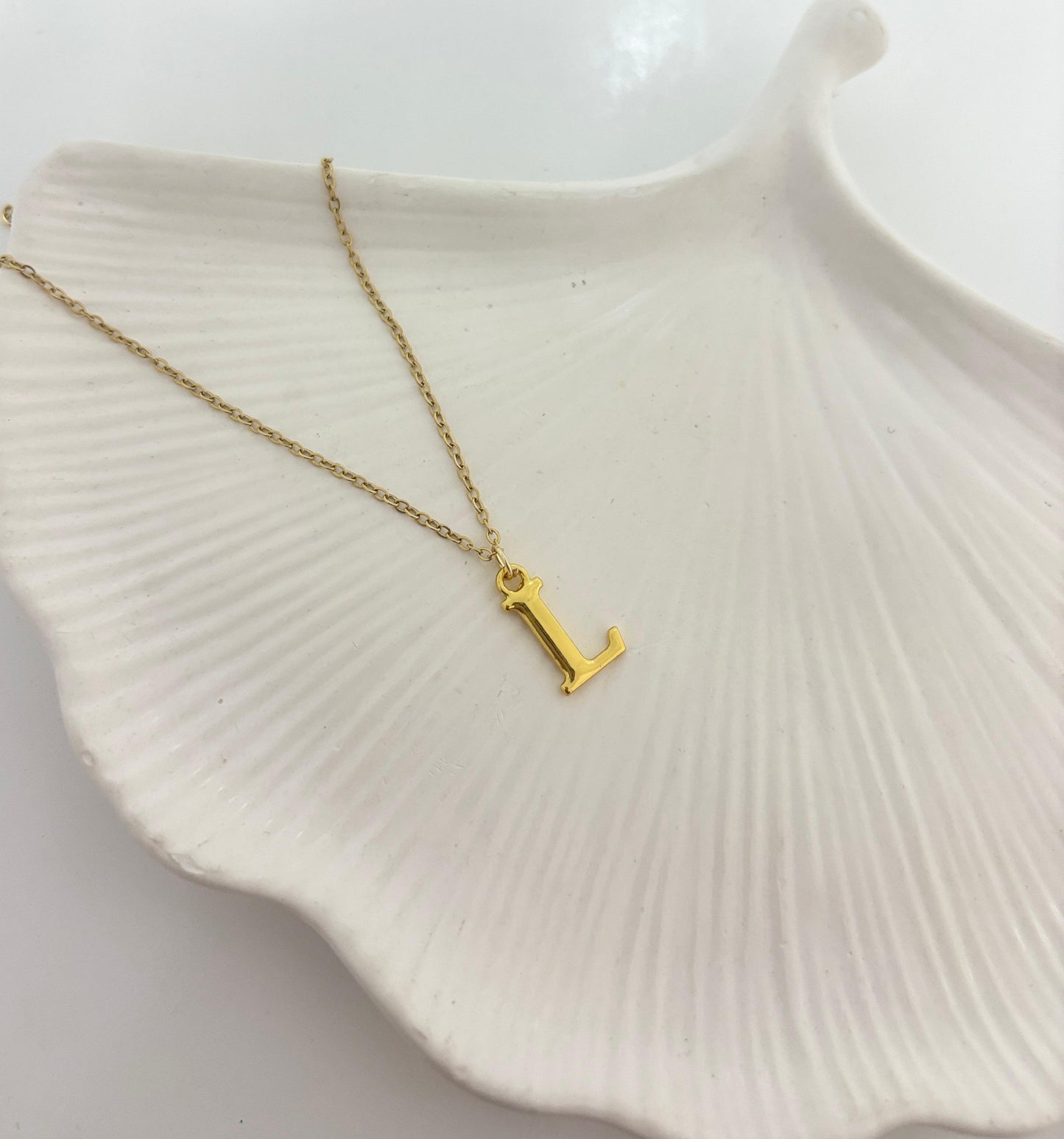 Golden Initial Women Necklace (Stainless Steel) (A-Z)