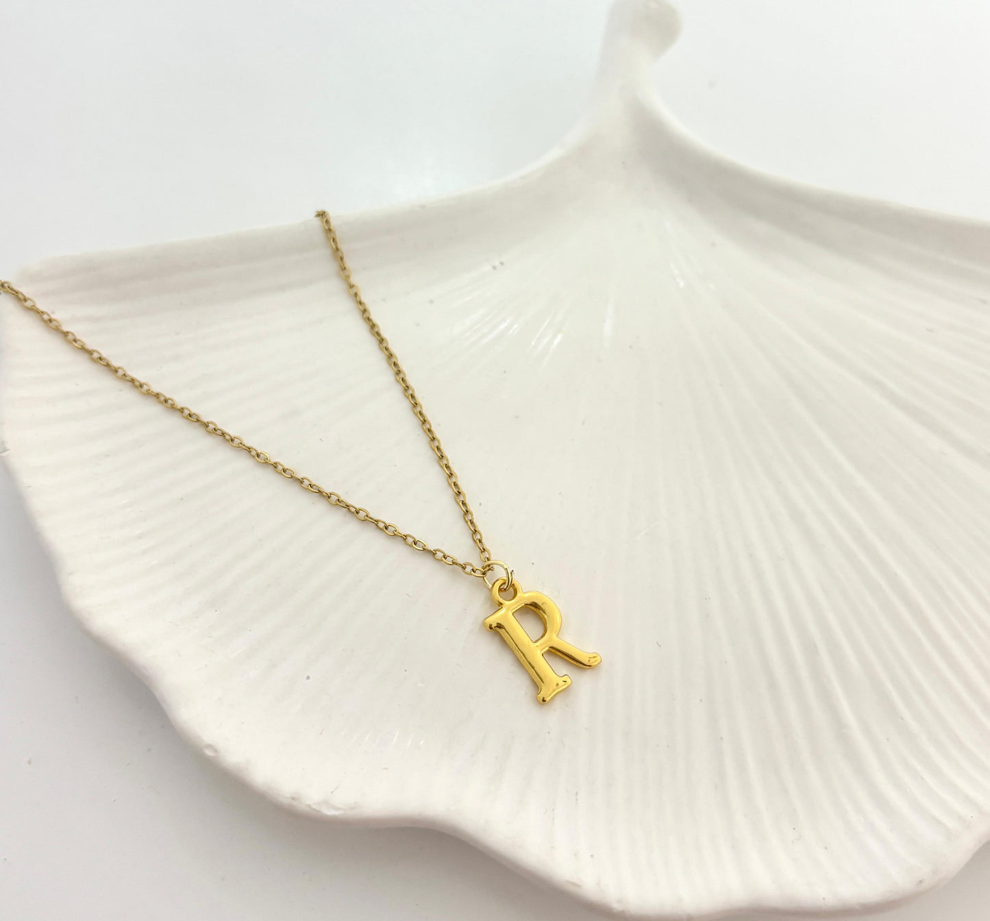 Golden Initial Women Necklace (Stainless Steel) (A-Z)