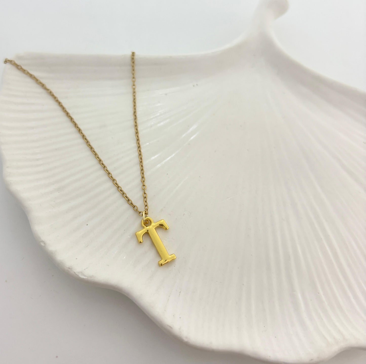 Golden Initial Women Necklace (Stainless Steel) (A-Z)