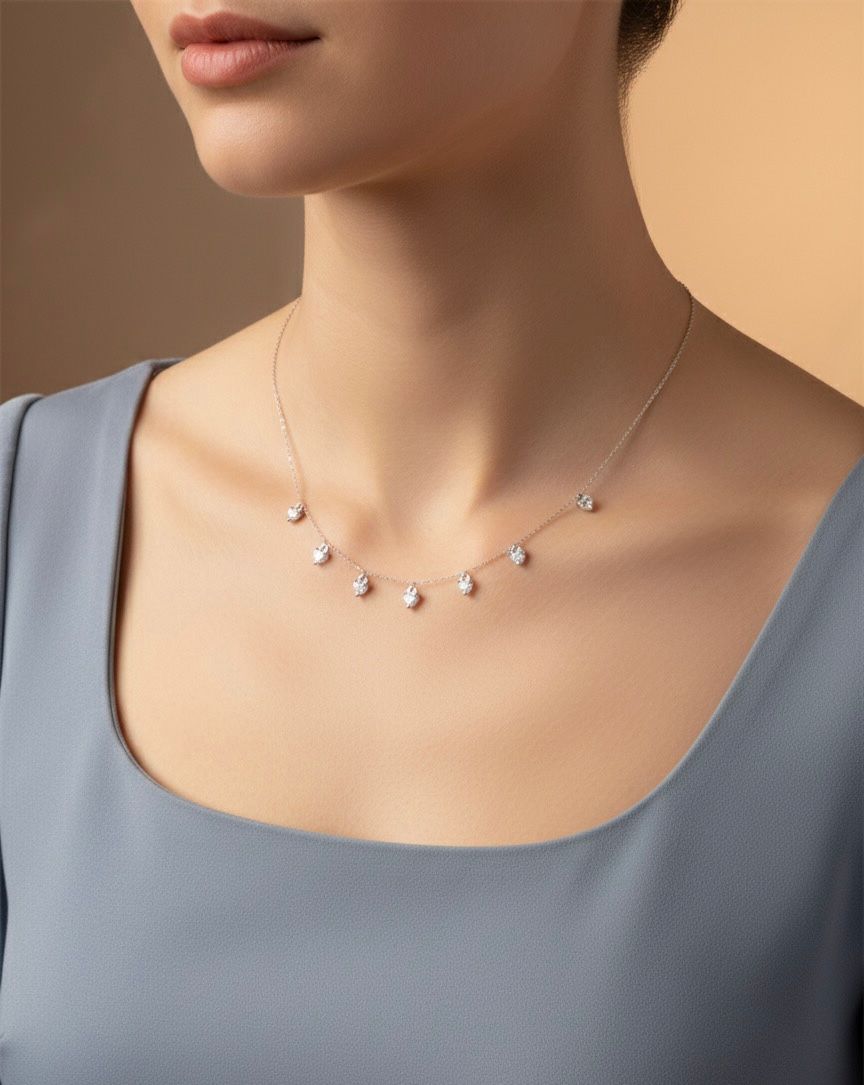 Silver Heart Charm Women Necklace (Anti Tarnish) - Nimé By Shop Trendys