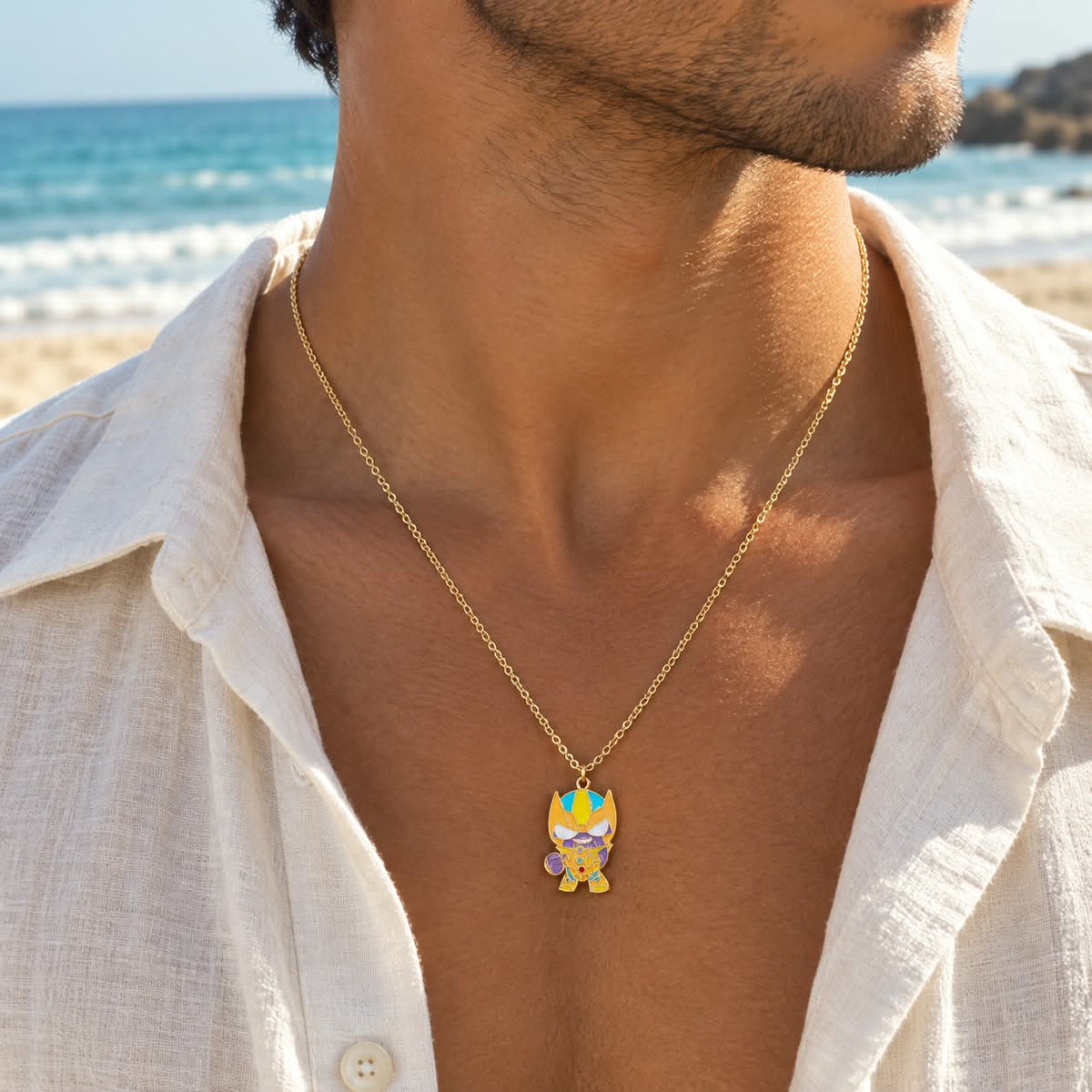 Men Thanos Chain Necklace - Nimé By Shop Trendys